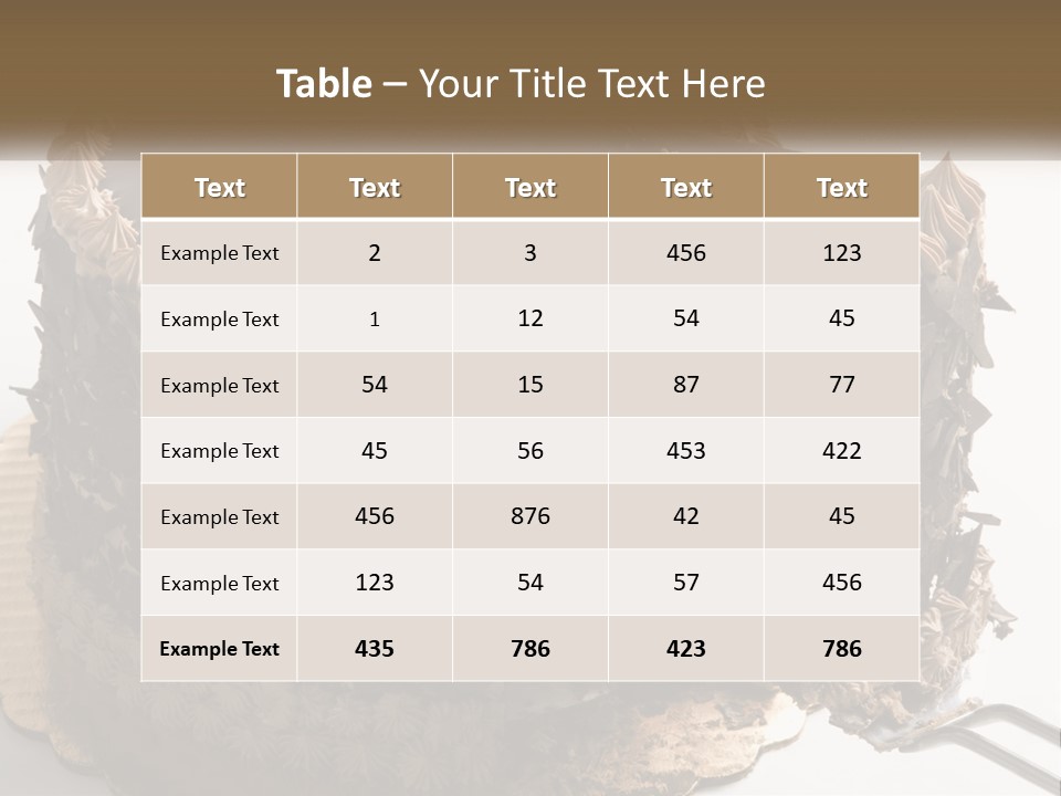Frosted Cake Decorative PowerPoint Template
