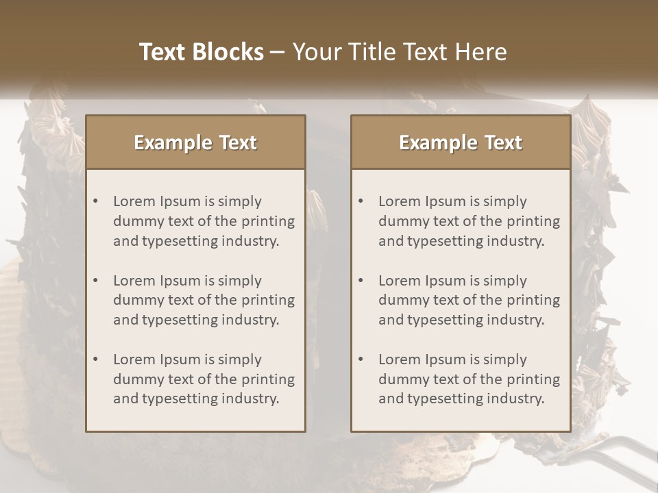 Frosted Cake Decorative PowerPoint Template