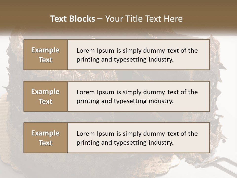 Frosted Cake Decorative PowerPoint Template