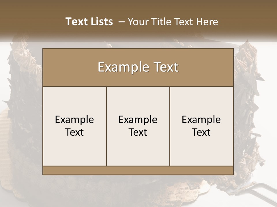 Frosted Cake Decorative PowerPoint Template