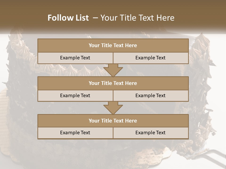 Frosted Cake Decorative PowerPoint Template