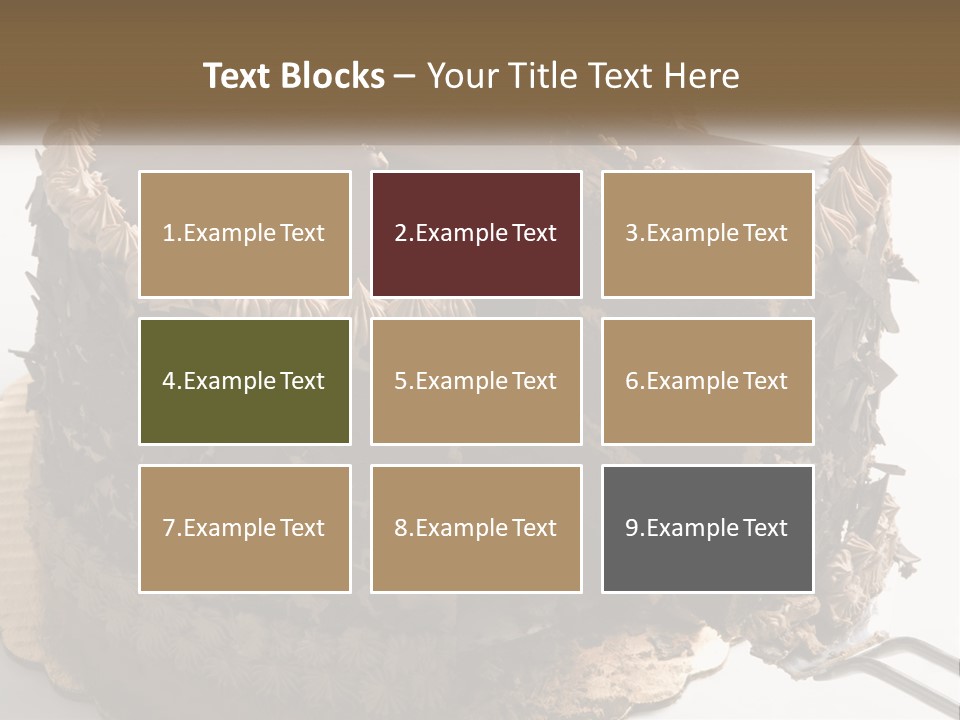 Frosted Cake Decorative PowerPoint Template