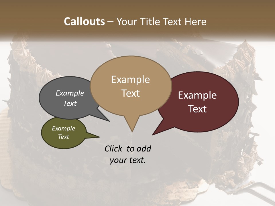 Frosted Cake Decorative PowerPoint Template