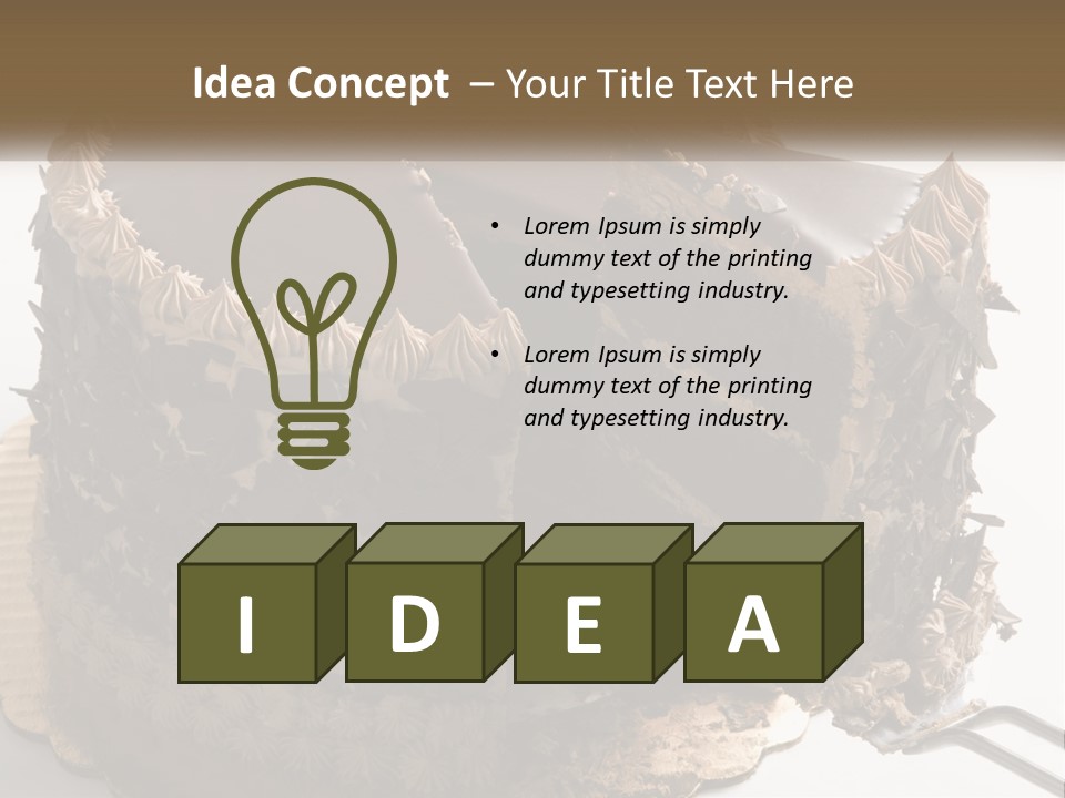 Frosted Cake Decorative PowerPoint Template