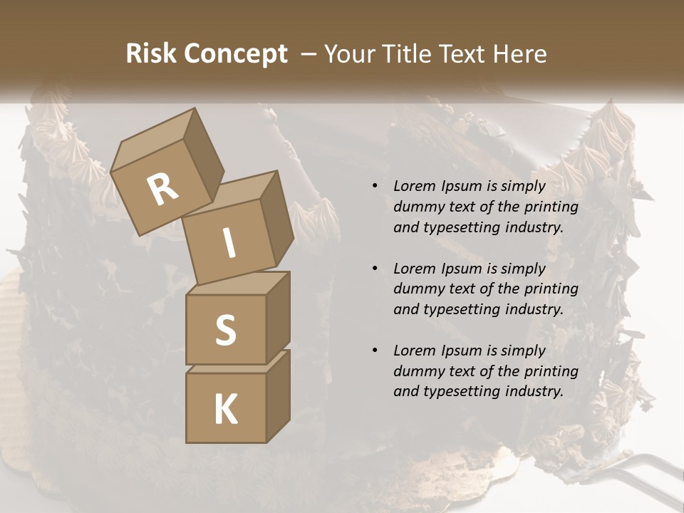 Frosted Cake Decorative PowerPoint Template