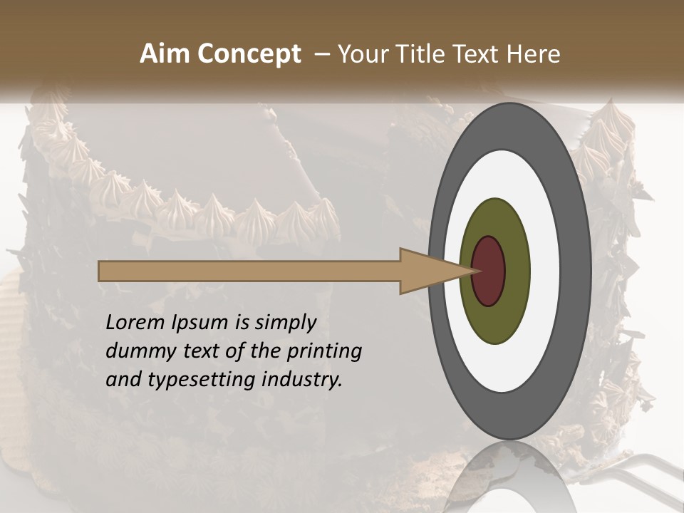 Frosted Cake Decorative PowerPoint Template