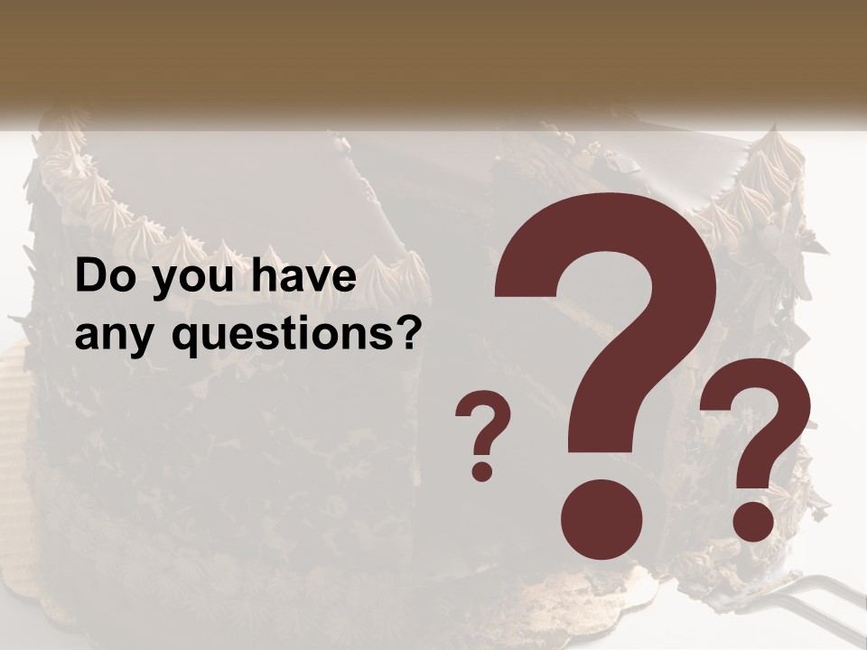 Frosted Cake Decorative PowerPoint Template