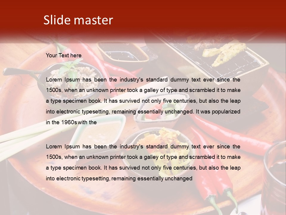 Sauce Grilling Spring PowerPoint Template