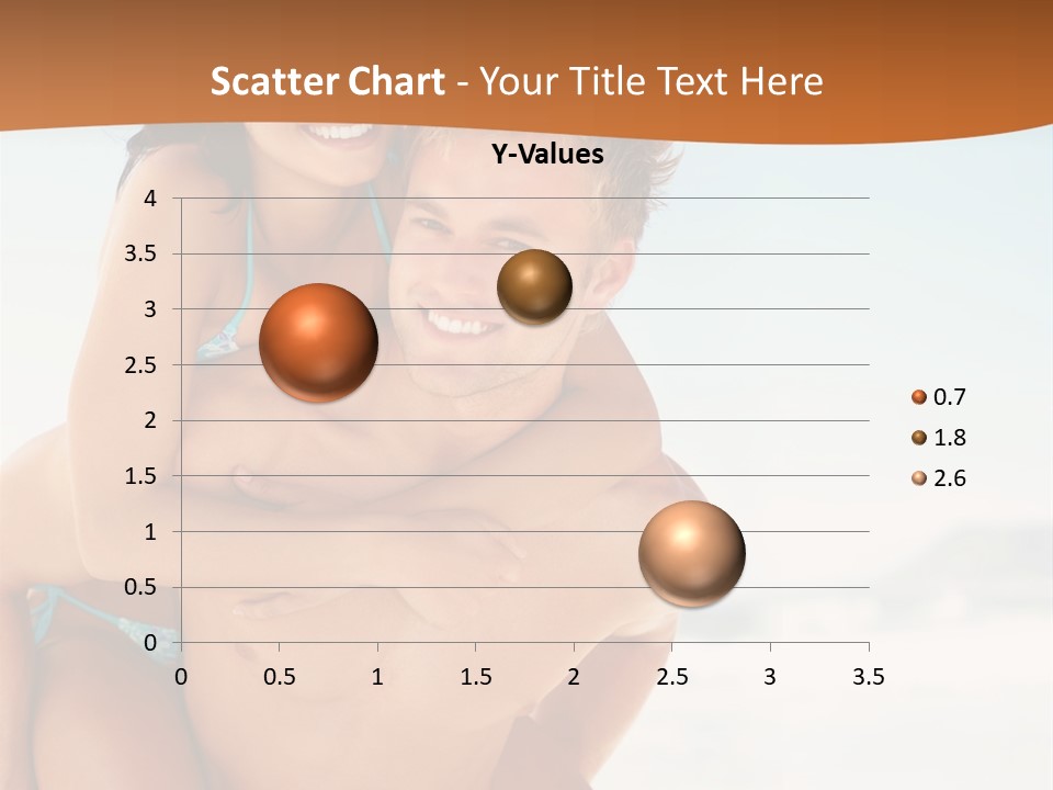 A Man Holding A Woman In His Arms On The Beach PowerPoint Template