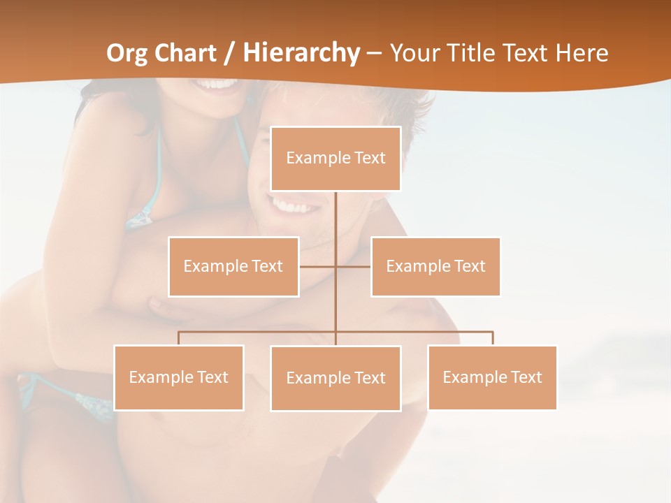 A Man Holding A Woman In His Arms On The Beach PowerPoint Template