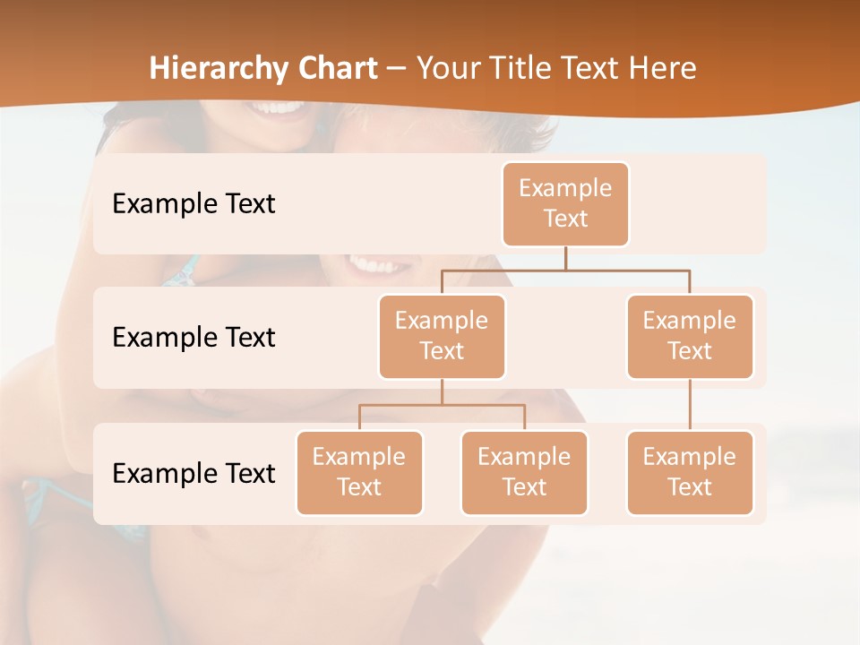 A Man Holding A Woman In His Arms On The Beach PowerPoint Template