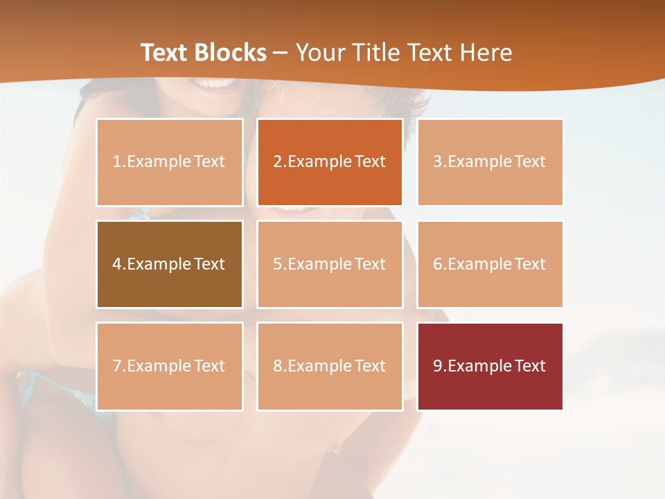 A Man Holding A Woman In His Arms On The Beach PowerPoint Template