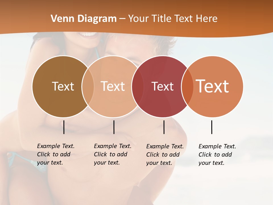 A Man Holding A Woman In His Arms On The Beach PowerPoint Template