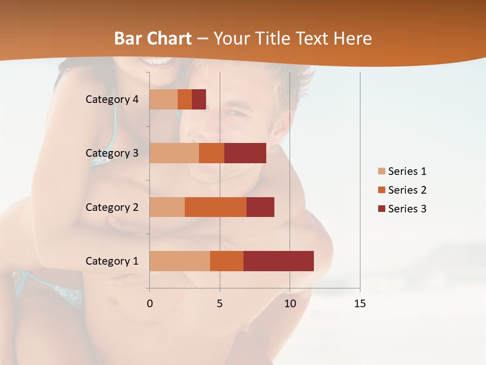 A Man Holding A Woman In His Arms On The Beach PowerPoint Template