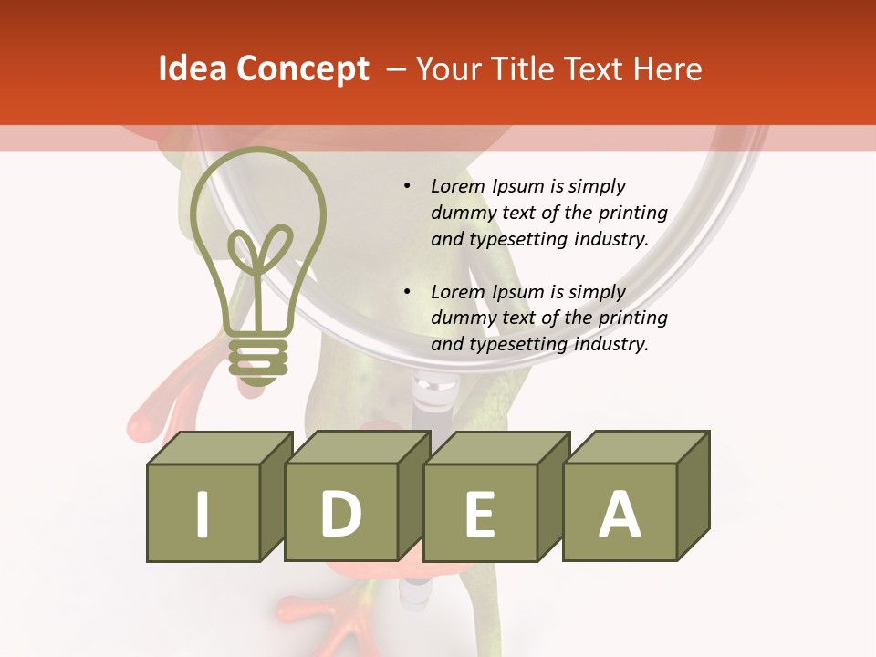 Jump Amazonian Hop PowerPoint Template