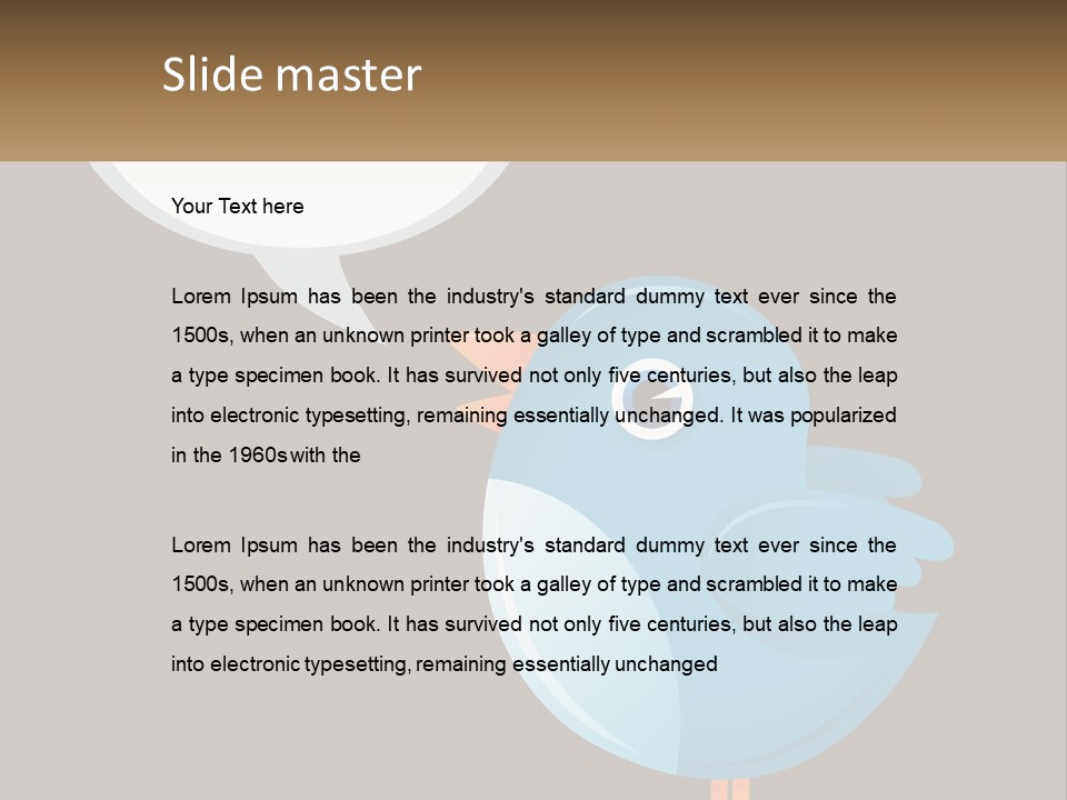 Cute Concept Announce PowerPoint Template