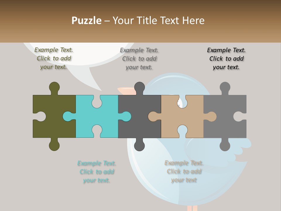 Cute Concept Announce PowerPoint Template