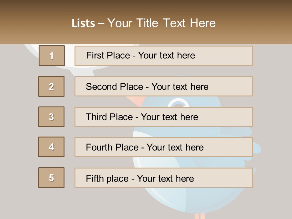 Cute Concept Announce PowerPoint Template