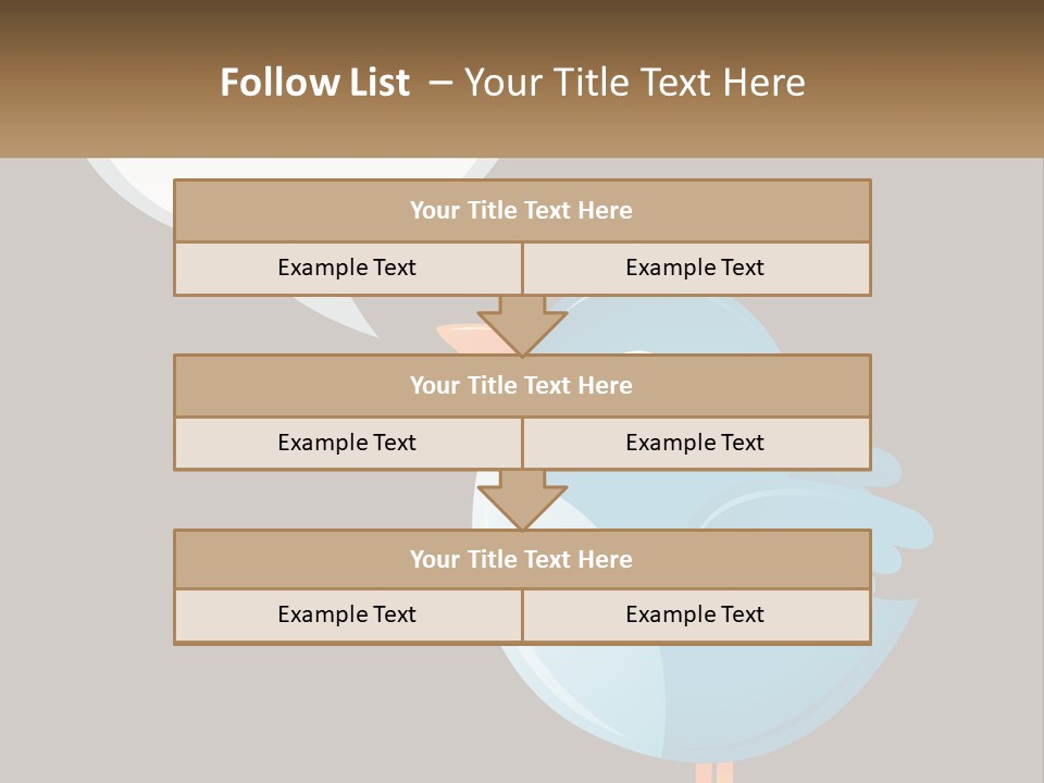 Cute Concept Announce PowerPoint Template