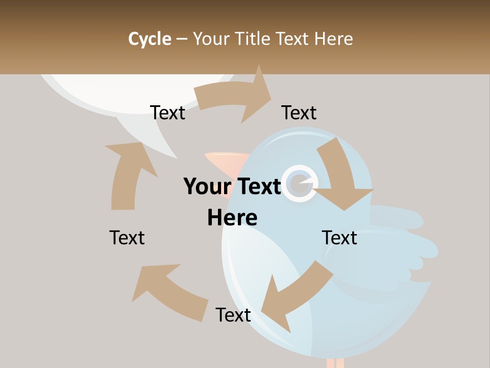 Cute Concept Announce PowerPoint Template