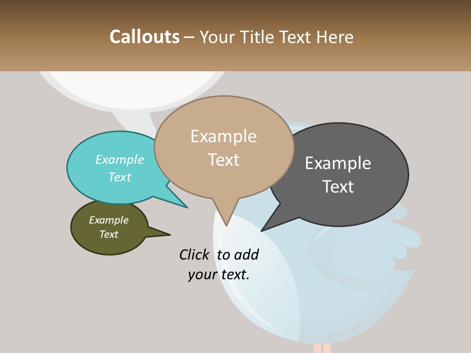 Cute Concept Announce PowerPoint Template