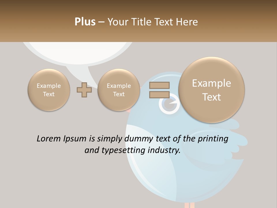 Cute Concept Announce PowerPoint Template