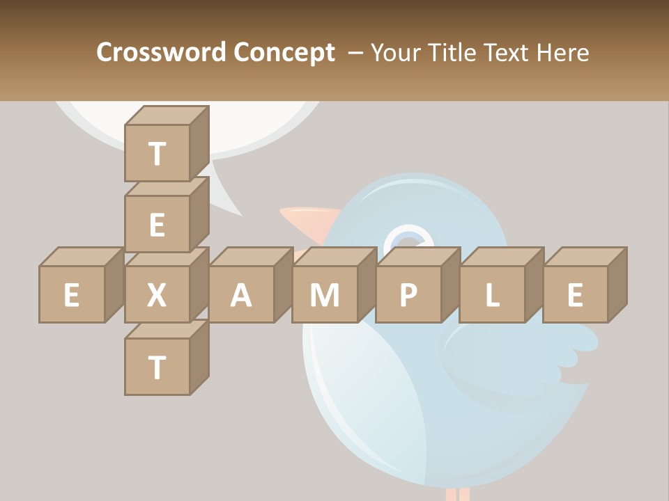 Cute Concept Announce PowerPoint Template