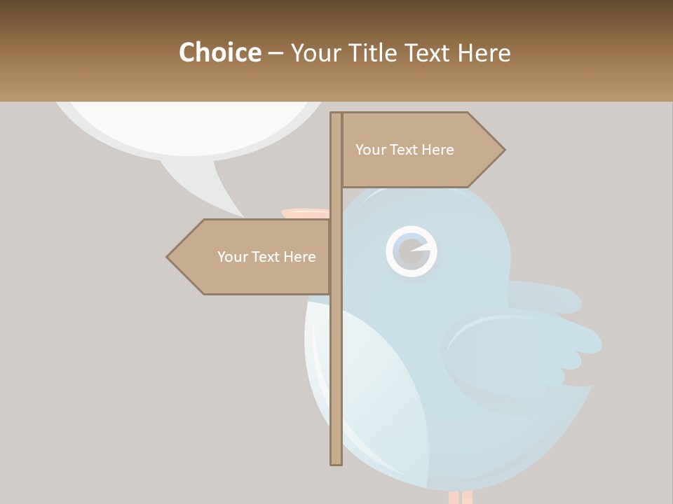Cute Concept Announce PowerPoint Template