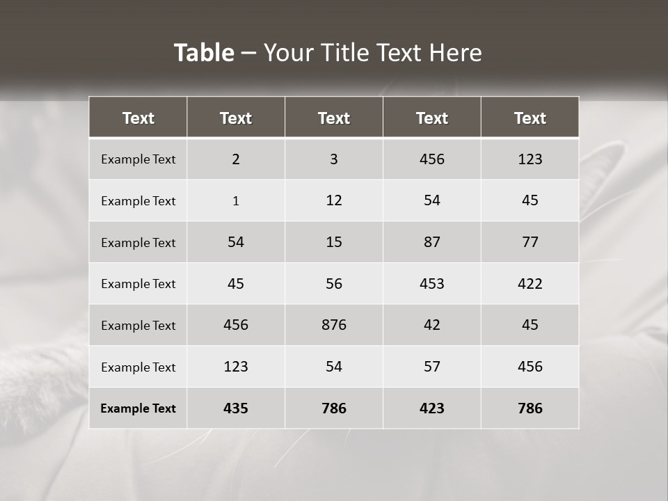 Tail Stripes White PowerPoint Template