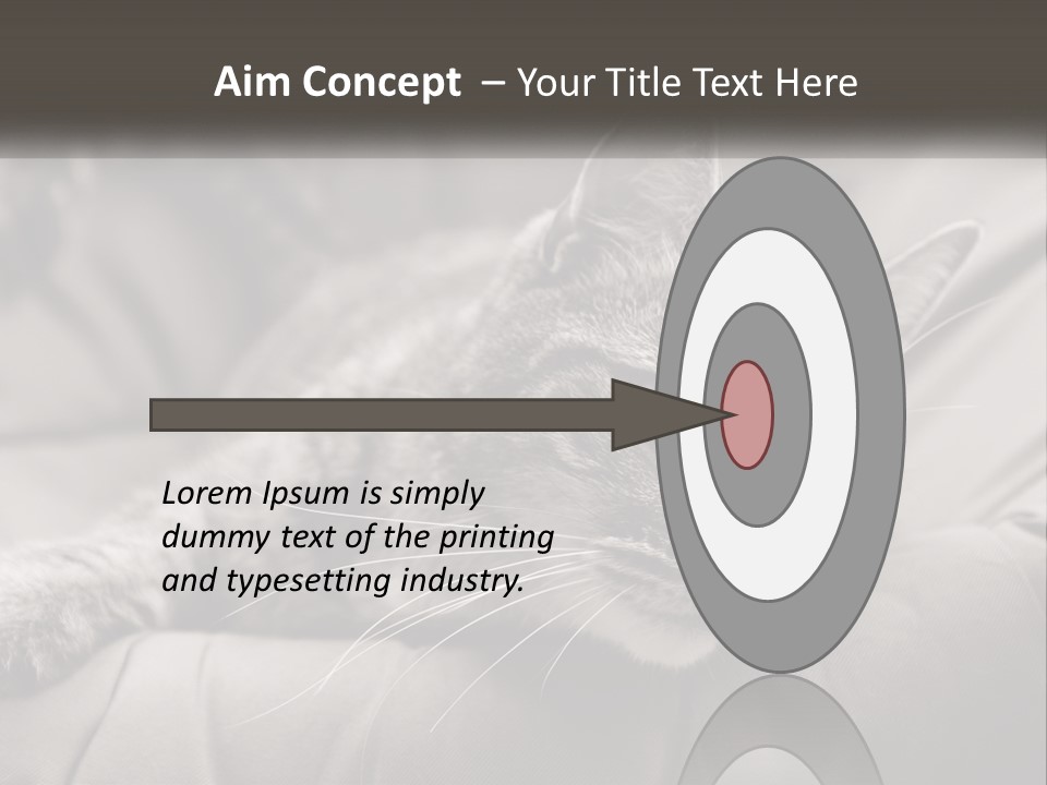 Tail Stripes White PowerPoint Template