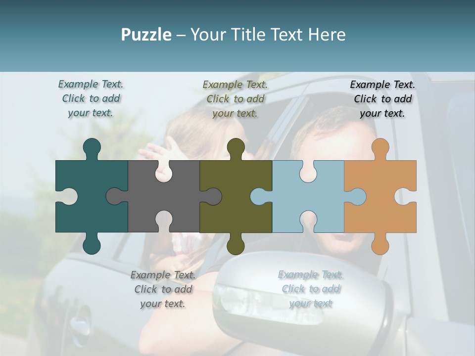 Girls Mobile Travel PowerPoint Template