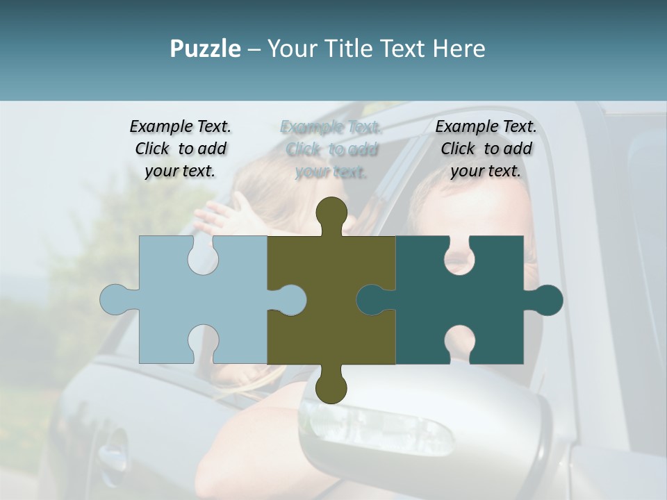 Girls Mobile Travel PowerPoint Template