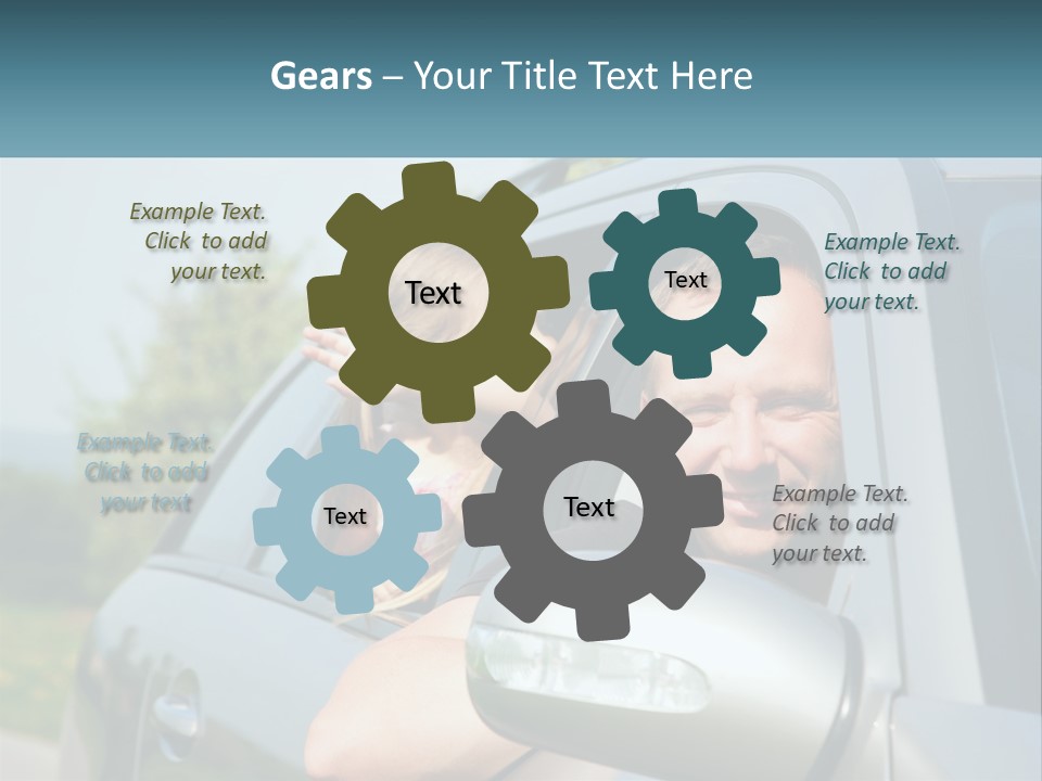 Girls Mobile Travel PowerPoint Template