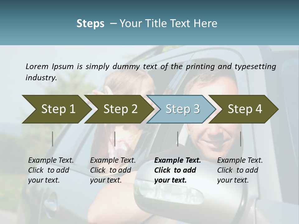 Girls Mobile Travel PowerPoint Template