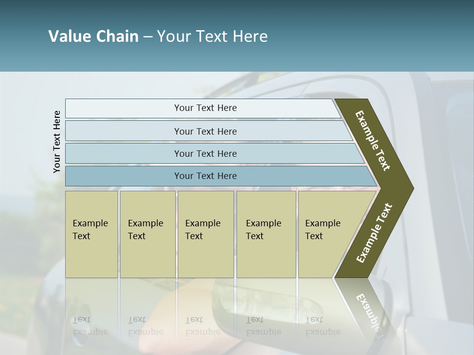 Girls Mobile Travel PowerPoint Template