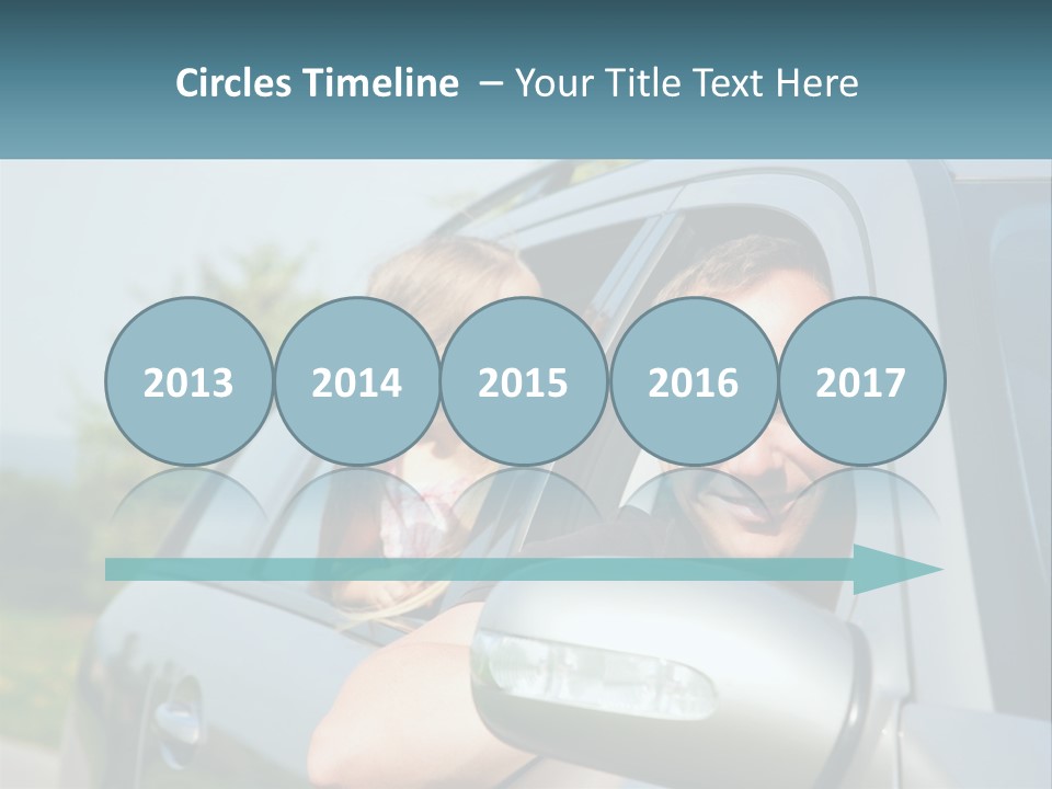 Girls Mobile Travel PowerPoint Template