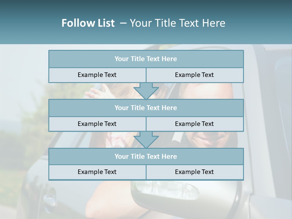 Girls Mobile Travel PowerPoint Template