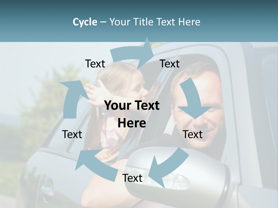 Girls Mobile Travel PowerPoint Template