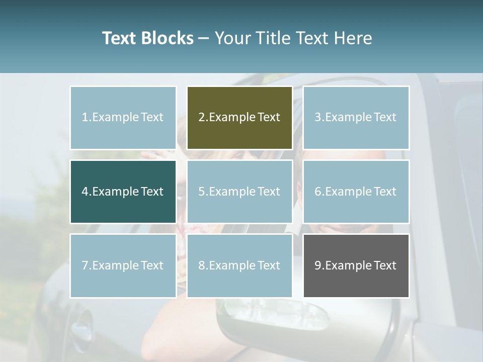 Girls Mobile Travel PowerPoint Template