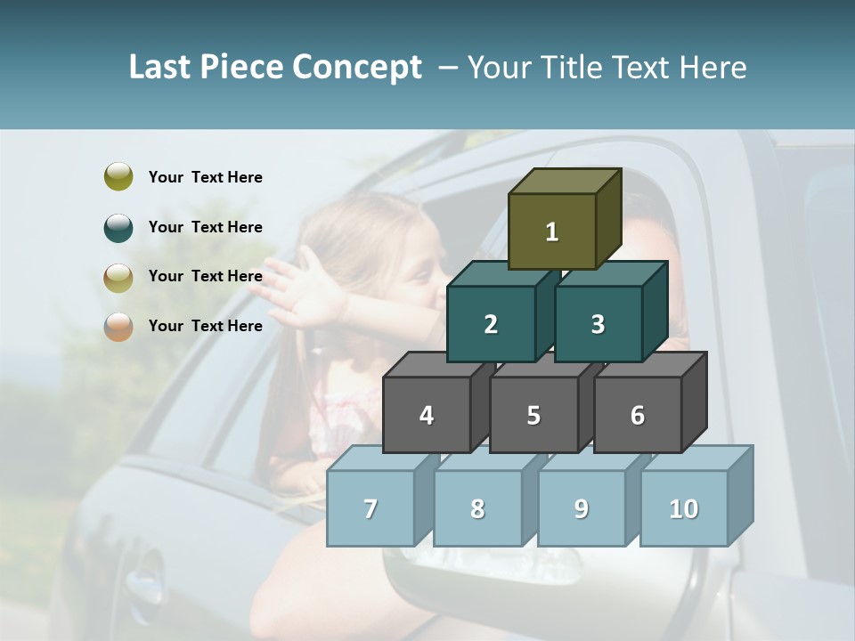 Girls Mobile Travel PowerPoint Template