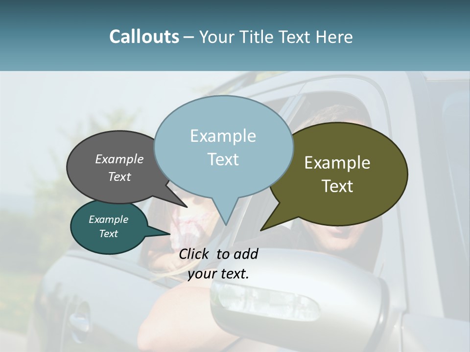 Girls Mobile Travel PowerPoint Template