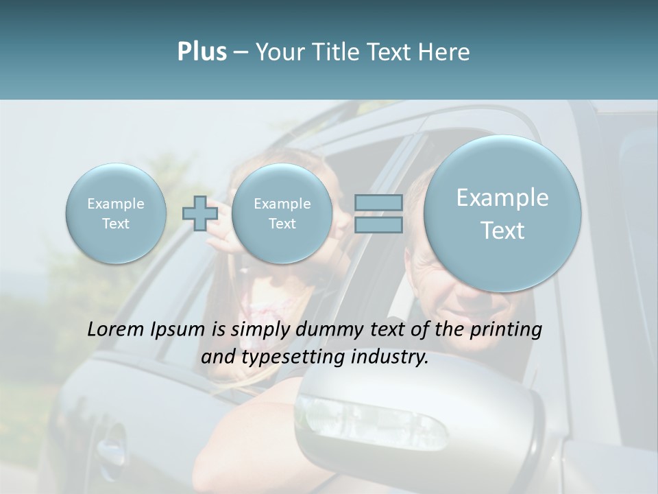 Girls Mobile Travel PowerPoint Template