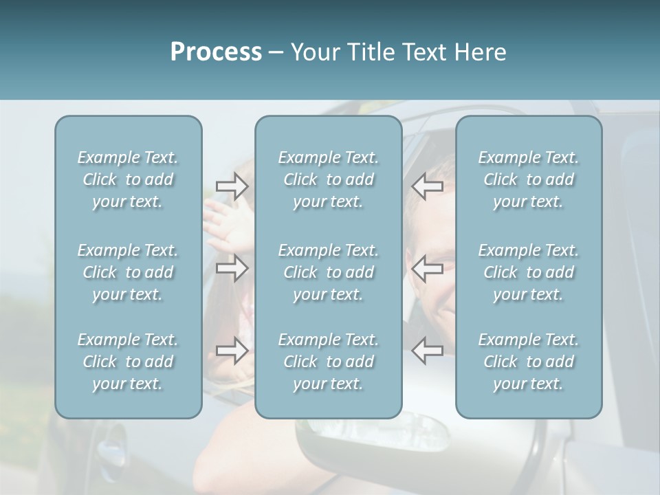 Girls Mobile Travel PowerPoint Template