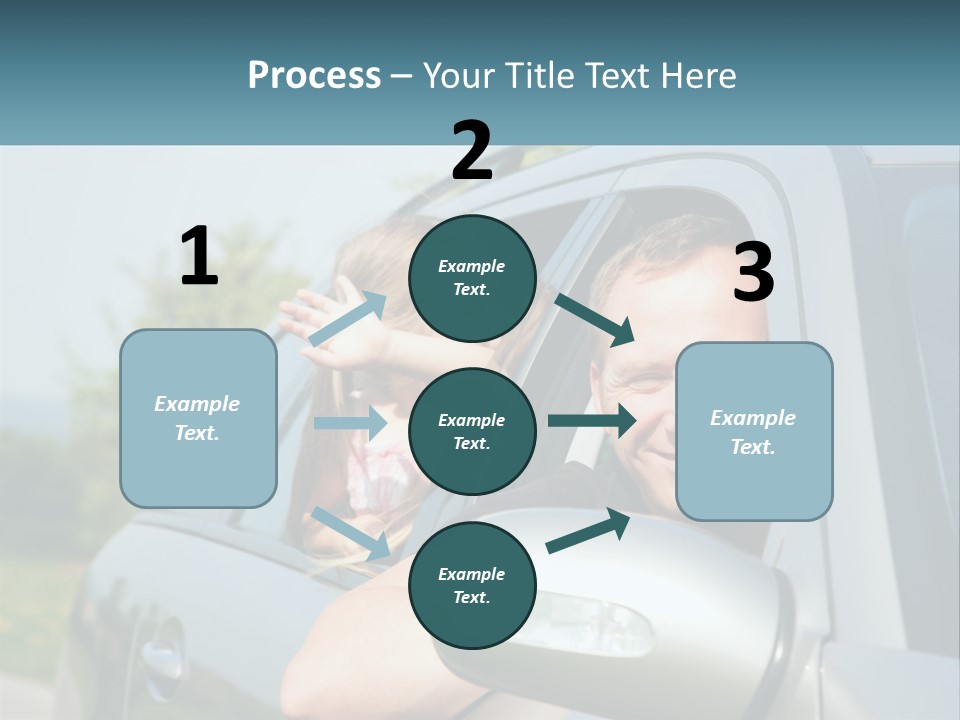 Girls Mobile Travel PowerPoint Template