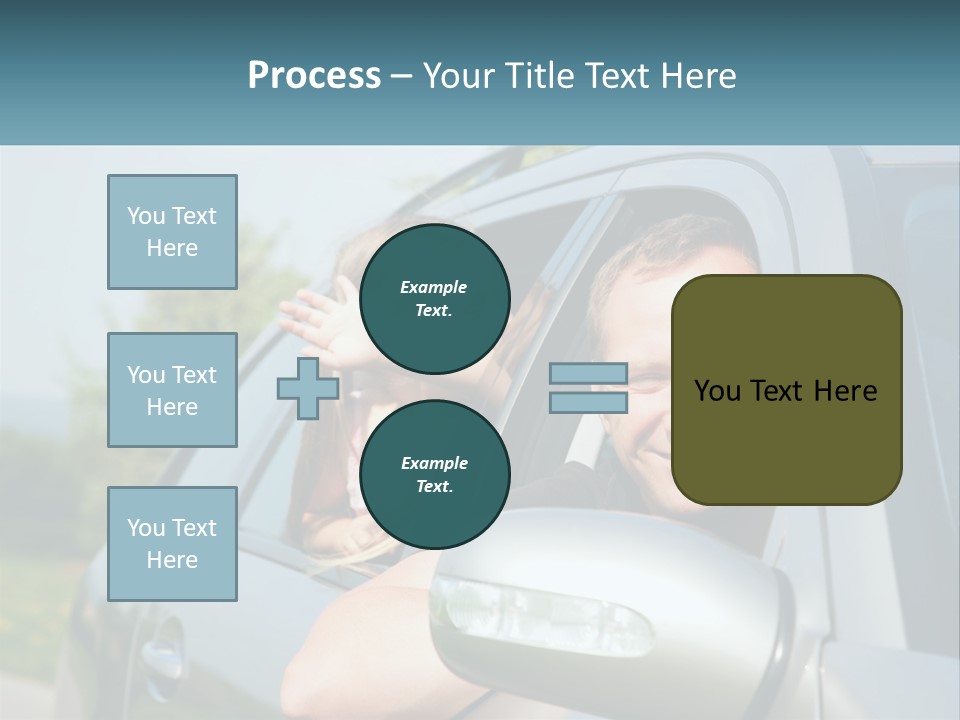 Girls Mobile Travel PowerPoint Template