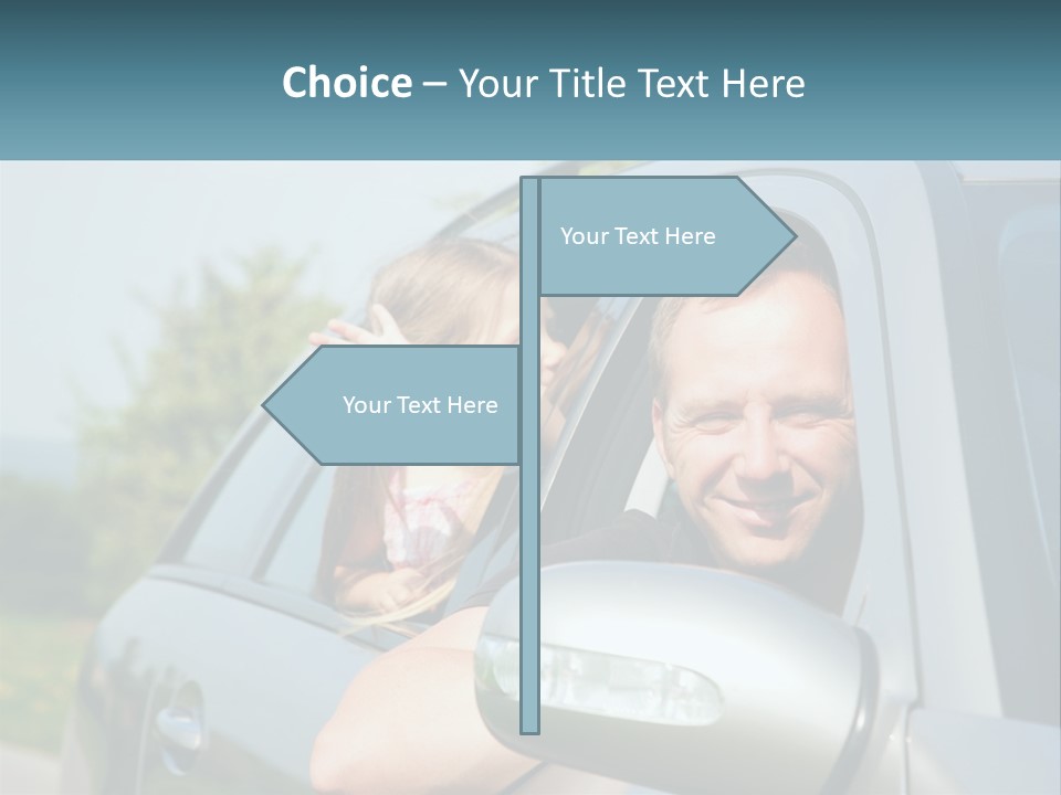 Girls Mobile Travel PowerPoint Template