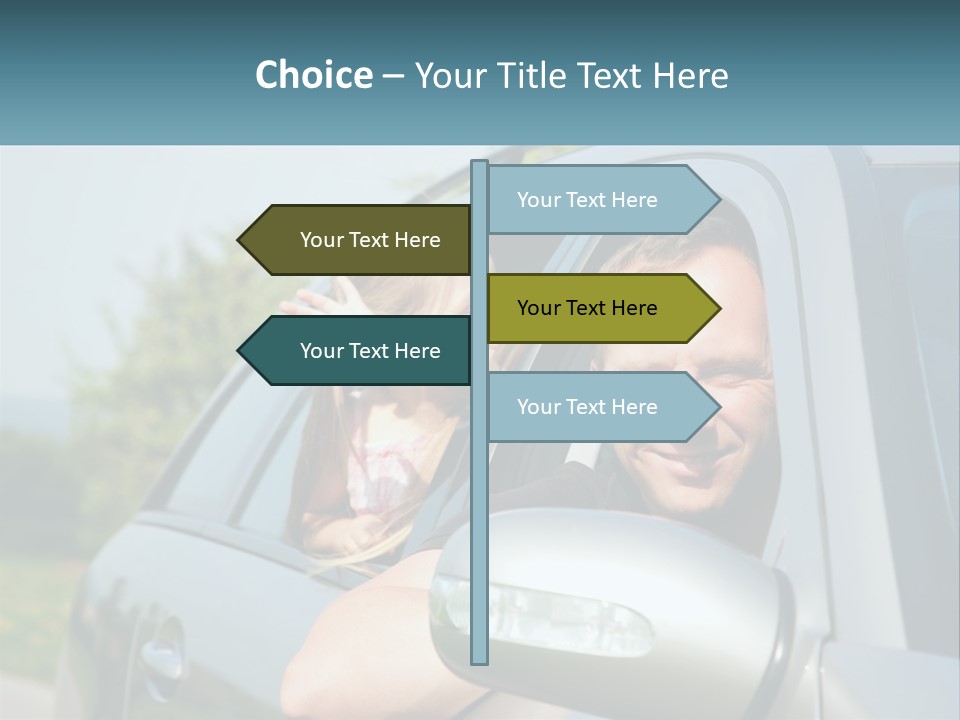 Girls Mobile Travel PowerPoint Template