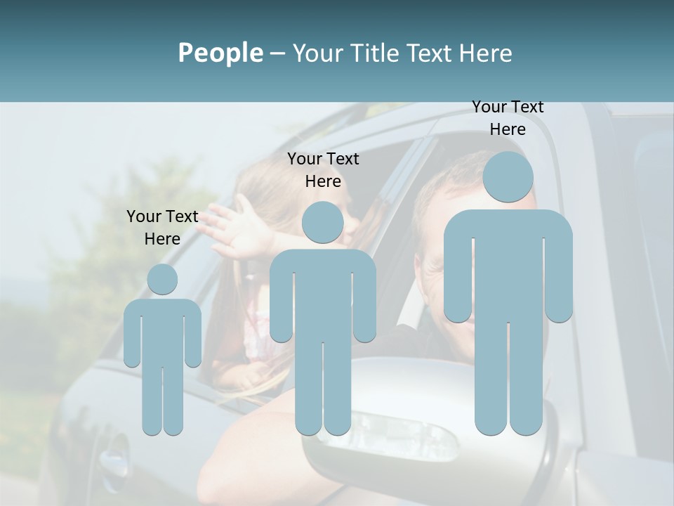 Girls Mobile Travel PowerPoint Template