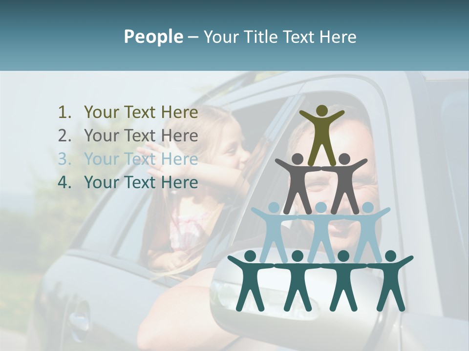 Girls Mobile Travel PowerPoint Template