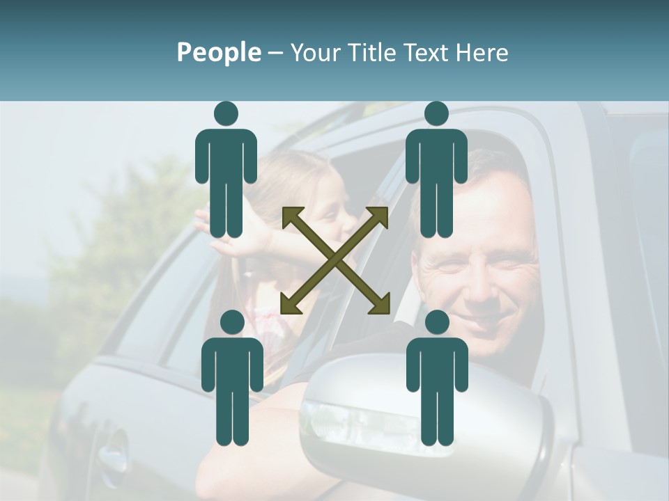 Girls Mobile Travel PowerPoint Template